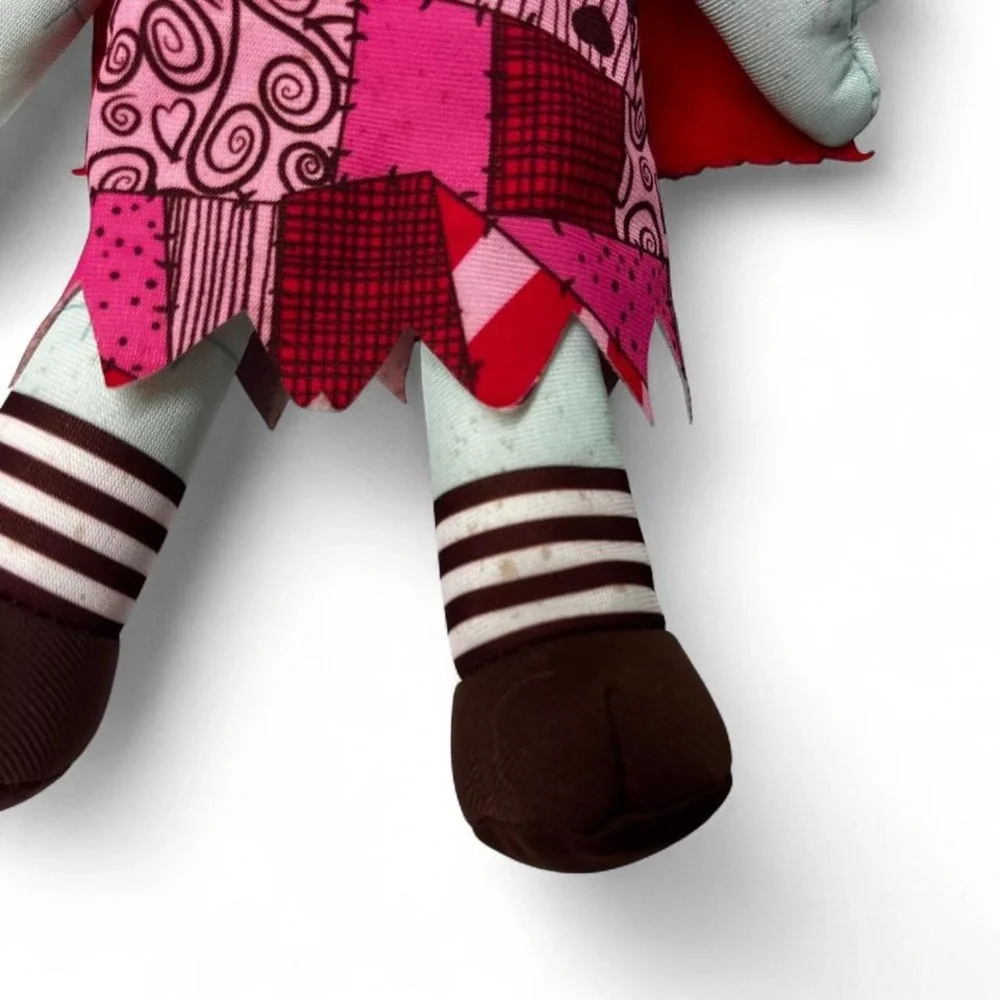 Disney Burton Nightmare‎ Before Christmas Sally Plush Doll Pink Red Kid Stuffed